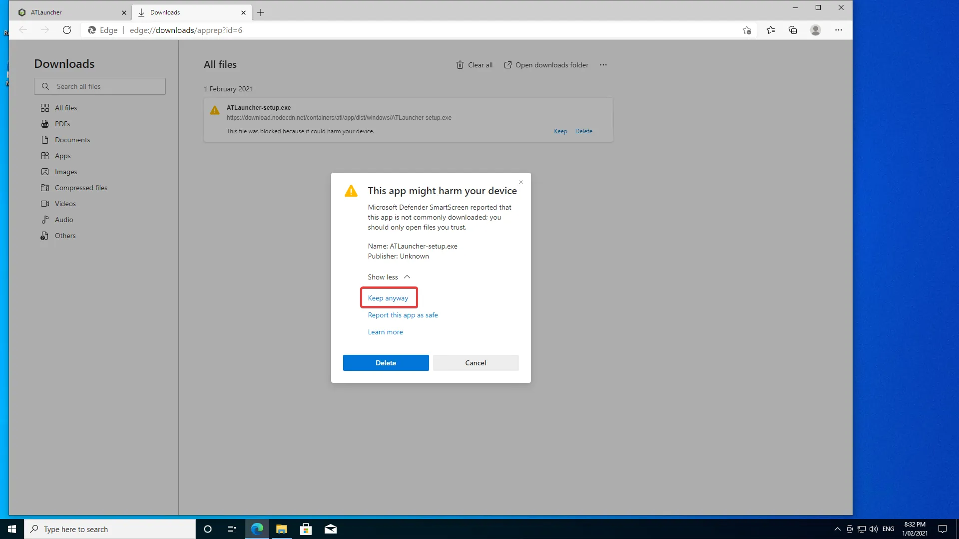 Install Windows Edge 2